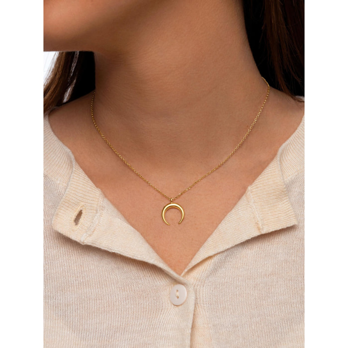 Collar Moonset Plata Baño Oro