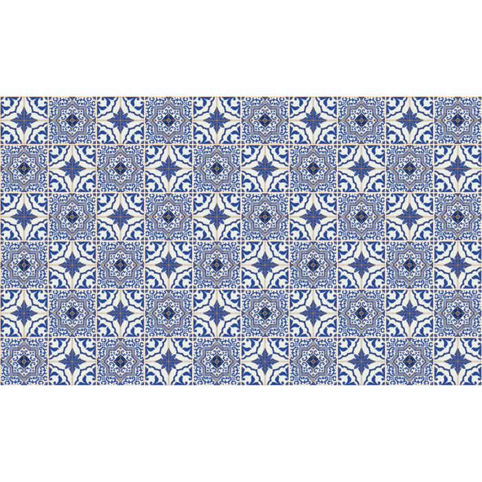 Stickers muraux - Sticker Mural Carrelage adhésif Cuisine Salle de Bain - 60 STICKERS CARRELAGES AZULEJOS FACUNDO