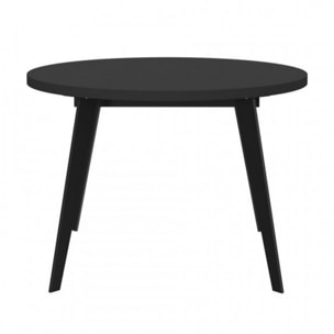 Table ronde en bois extensible D.110 cm - 3 coloris - XTRA