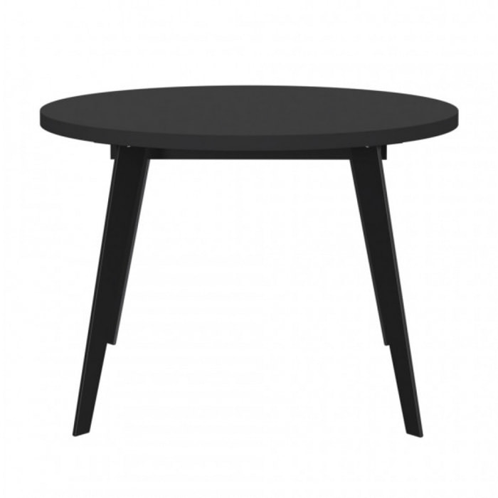 Table ronde en bois extensible D.110 cm - 3 coloris - XTRA