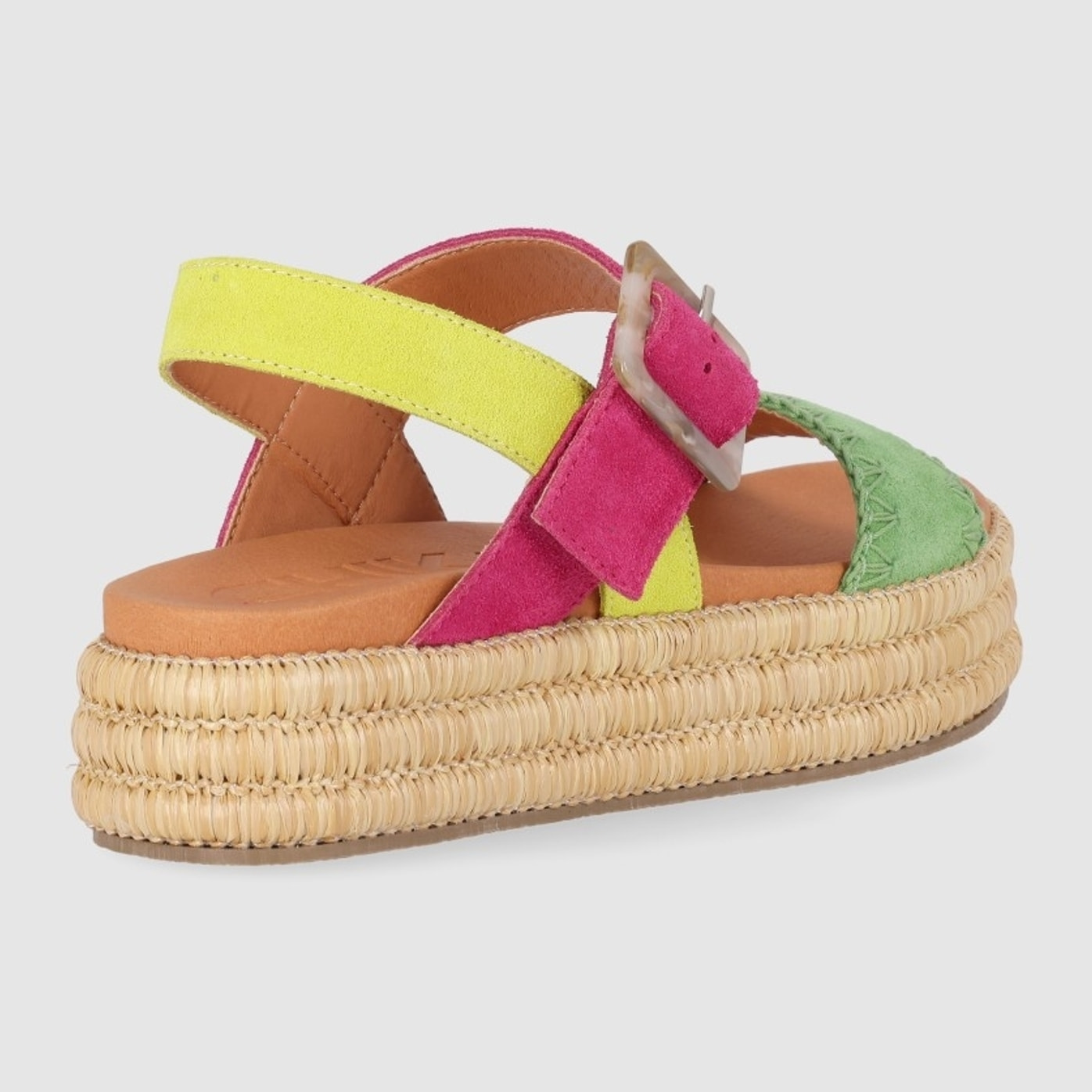 Sandalias de Serraje - Multicolor Multi - Tacón: 5 cm