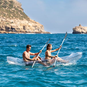 Kayak Hinchable Transparente con Accesorios Paros InnovaGoods 312 cm 2 plazas