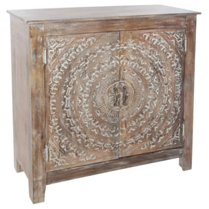 Buffet 2 portes "Shirel" manguier 90x90cm