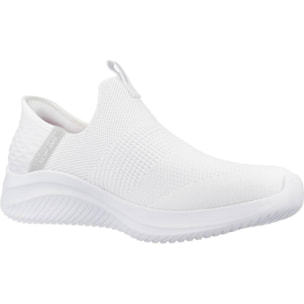 Sneakers De  Mujer Slip-ins Ultra Flex 3.0 Cozy Streak Blanco
