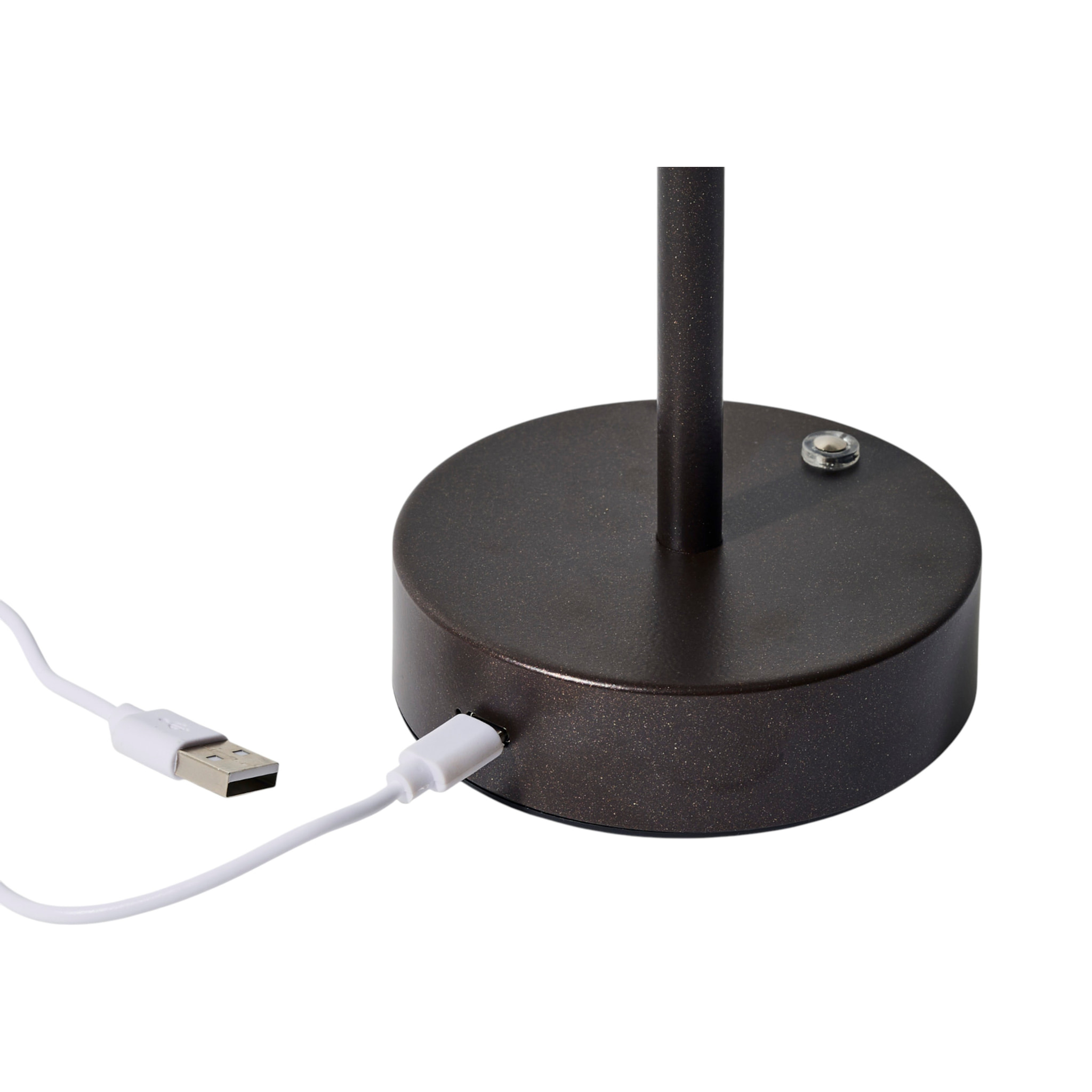 Lampe - HOME DECO FACTORY - Tactile - Rechargeable - Marron
