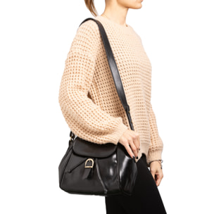 Borsa a secchiello  da donna In Vera pelle Made in Italy 24x24x14 cm