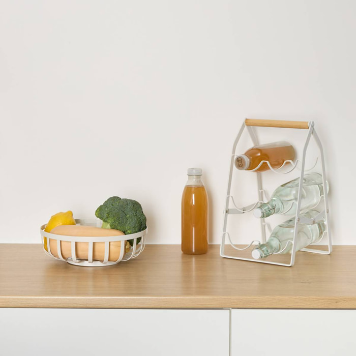 Range-bouteilles pliant Balm blanc 6 bouteilles