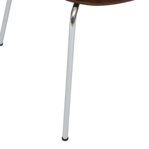 Chaise "Ouro" hévéa et noyer