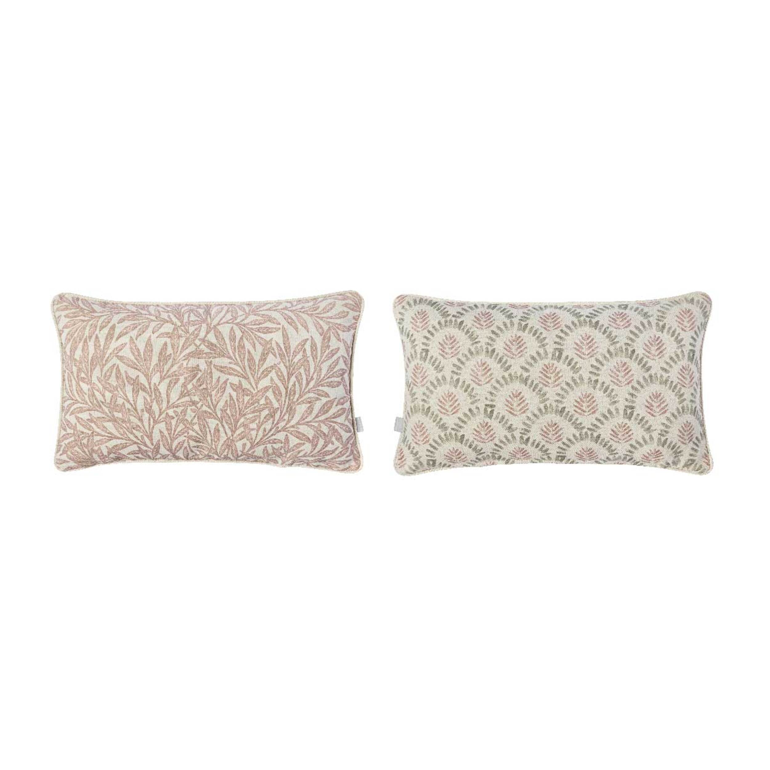 Lot de 2 housses de coussin en coton MANACOR MORRIS 30x50 cm . Plusieurs colours disponibles.