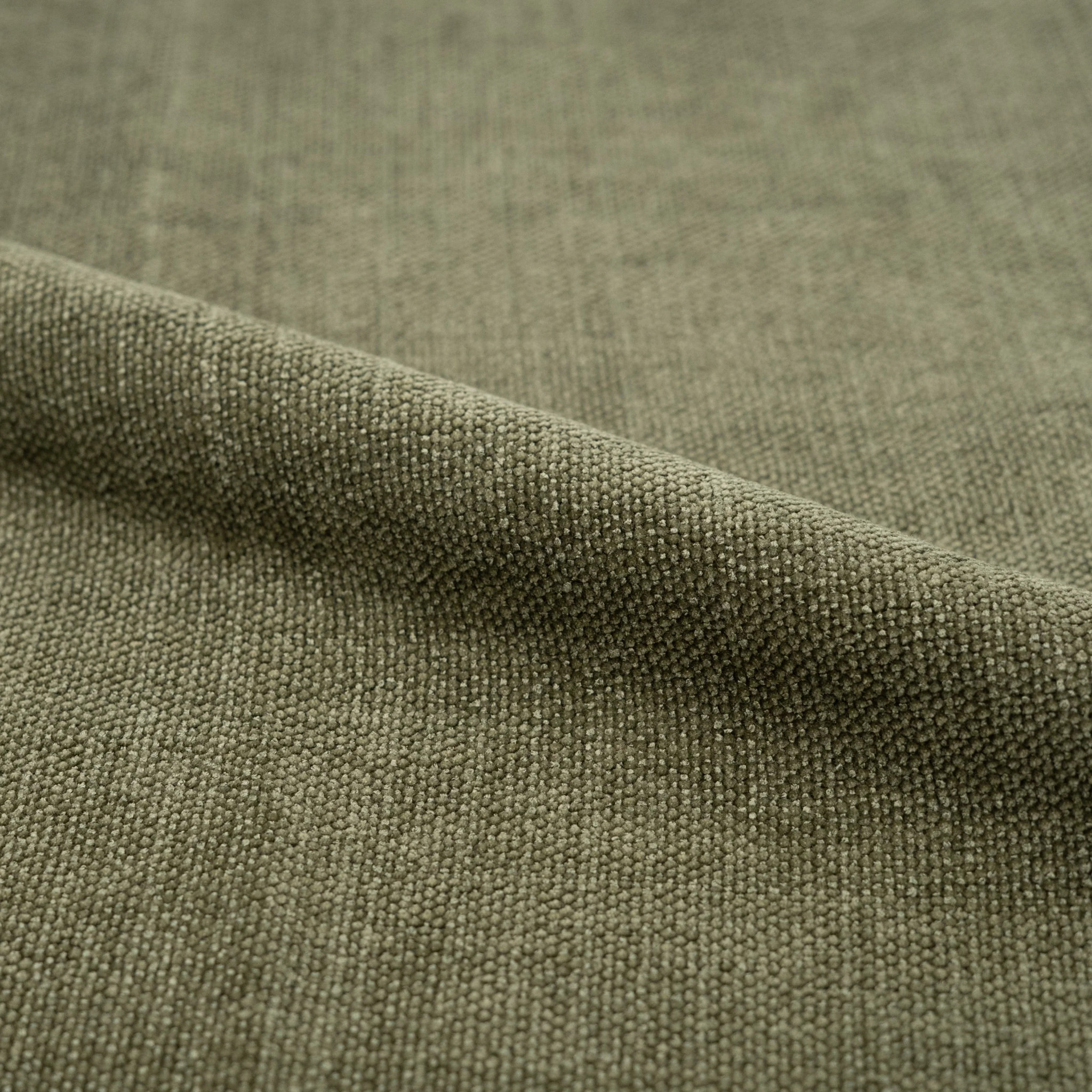 Canapé convertible 2 places en tissu texturé vert kaki - Olympe