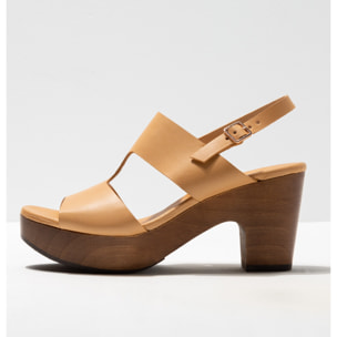 Sandalias con tacón S3270 RESTORED SKIN WOOD/ ST.LAURENT SANDAL color Wood