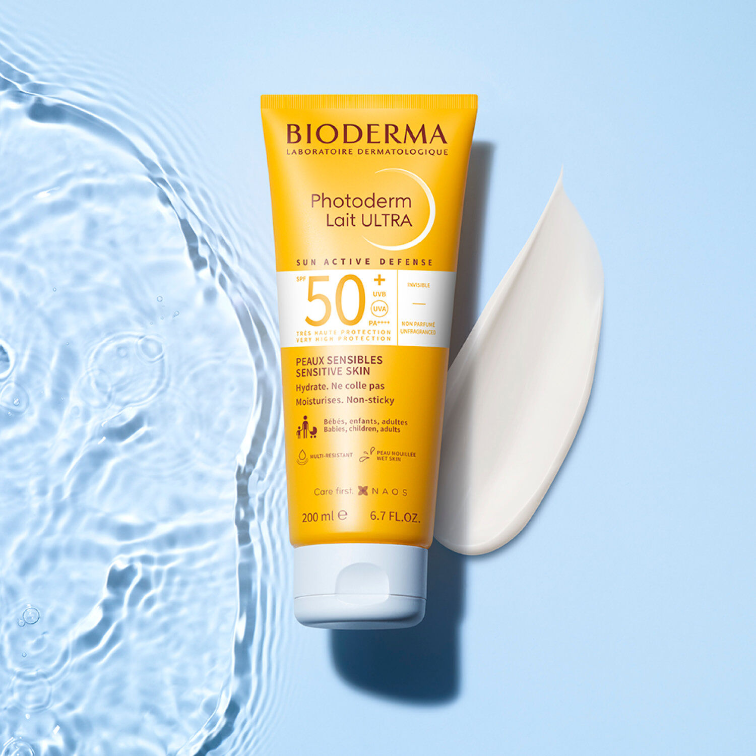 Photoderm - Lait Hydratant Ultra - Peaux Sensibles - SPF50+ 200 ml