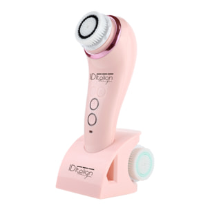 Brosse nettoyante pour le visage sonique - 3W - rose