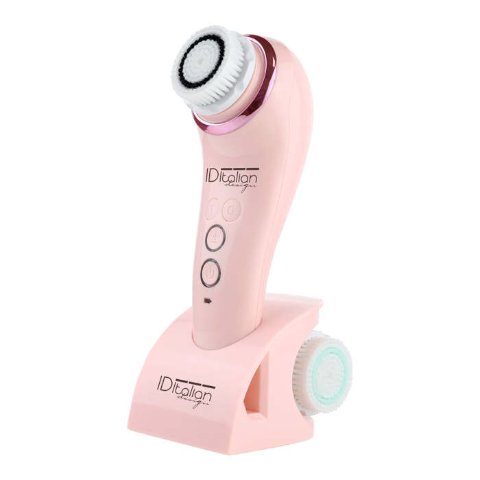 Brosse nettoyante pour le visage sonique - 3W - rose