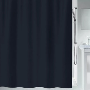 Rideau de douche Polyester PRIMO 180x180cm Noir Spirella