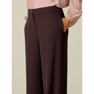 Oltre - Pantaloni palazzo - Marrone