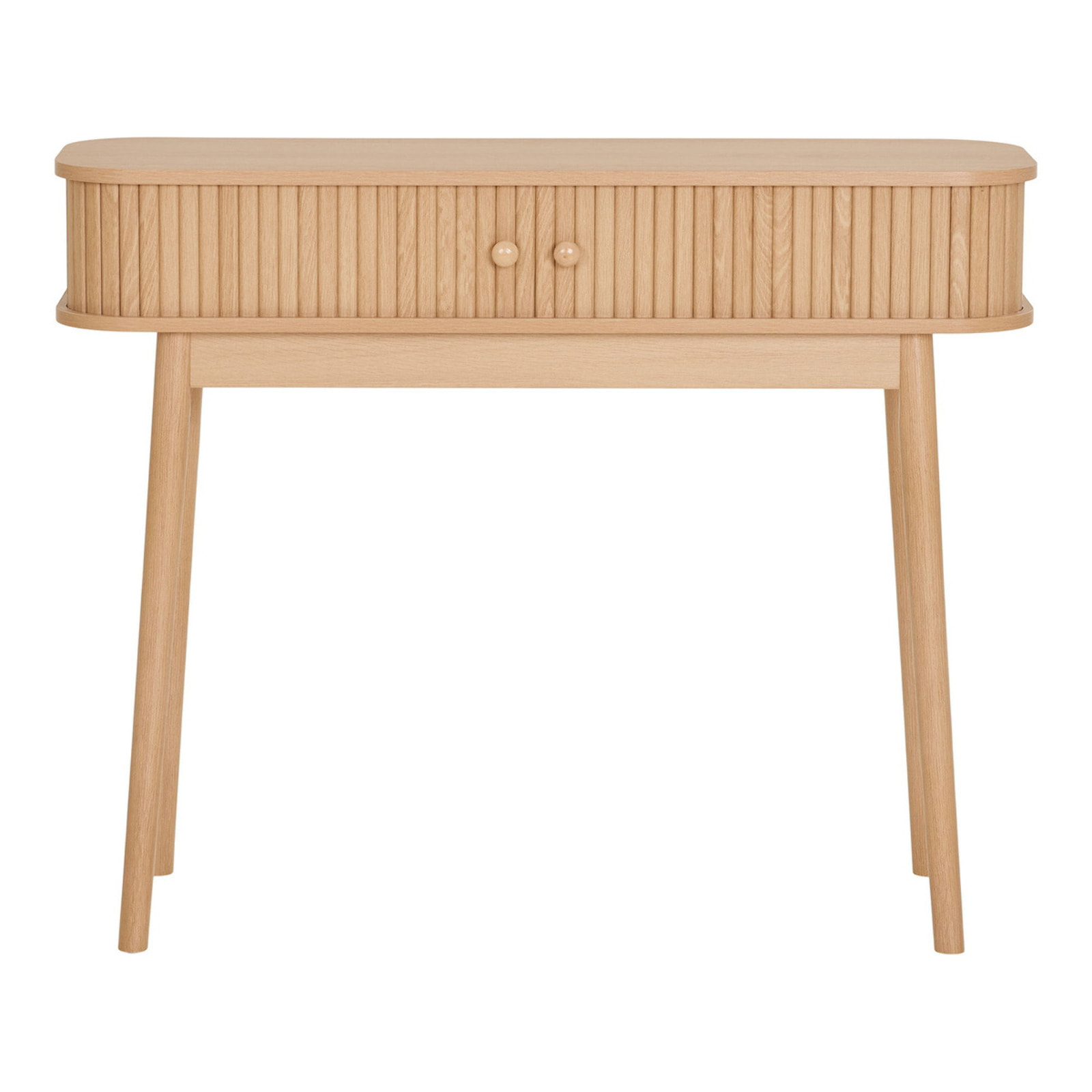Nikko - Consolle 2 ante in MDF e pino naturale 100x30x80 cm