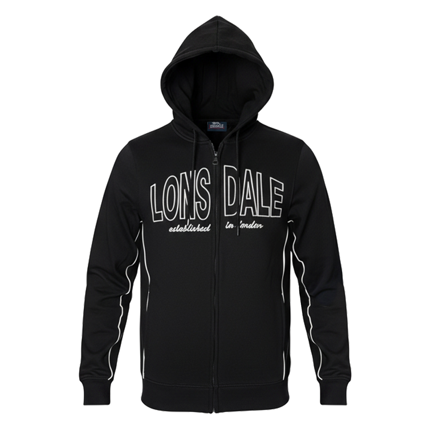 Tuta Uomo LONSDALE Cotone Felpato Zip Cappuccio