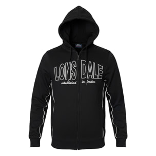 Tuta Uomo LONSDALE Cotone Felpato Zip Cappuccio