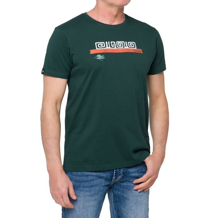 T-shirt TIKISURF 100% cotone verde
