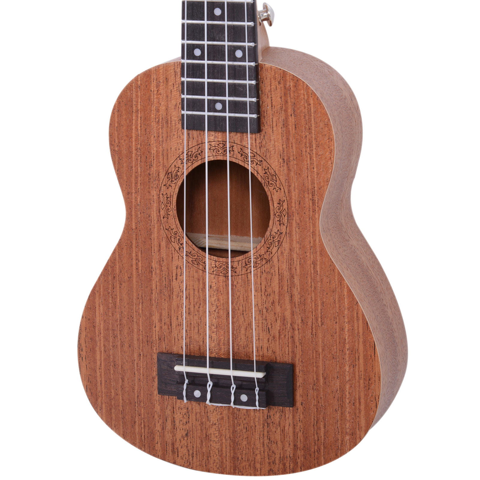 Ukelele 21 Pulgada Ukelele Soprano para Principiantes Cuerda Nylon Hecho a Mano