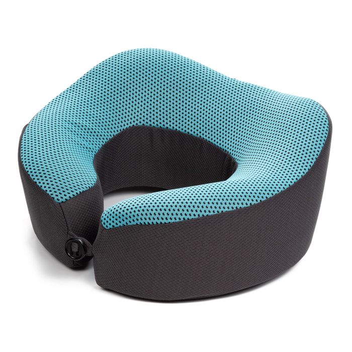 Cuscino da viaggio cuscino cervicale in memory foam, effetto memory, traspirante.