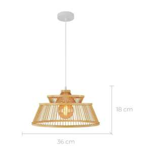 Suspension en bambou naturel D36 cm - Tahaa
