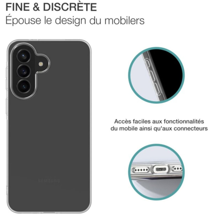 Coque BIGBEN CONNECTED A37 5G Silisoft transparente recyclé