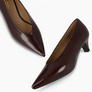 ZAPATOS DE SALÓN BURDEOS CHINTO