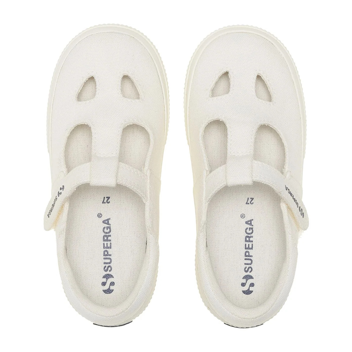 Sandali Superga Bambino/a Bianco 3662 Kids Cotton Eyes Leggera