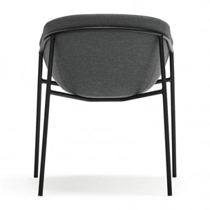 Silla Hug gris oscuro 2P/Caja