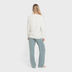 Pigiama lungo da donna soft joy
