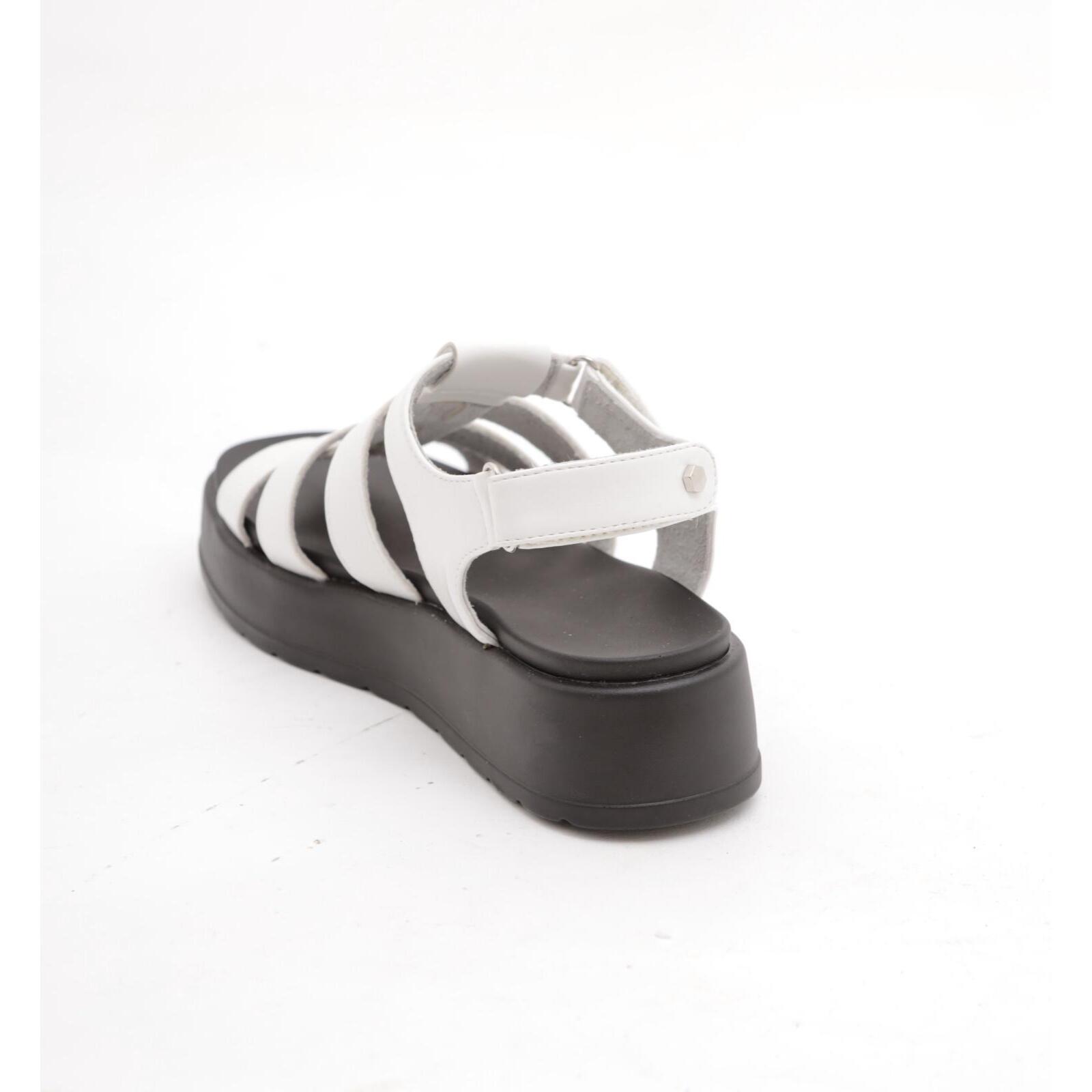 SANDALO FLATFORM RAGNO CHOCOLA' BIANCO