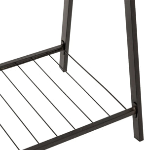 Portant à vêtements "Metty" en métal noir 98x43,5cm