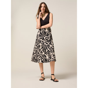 Oltre - Vestito midi combinato - Nero