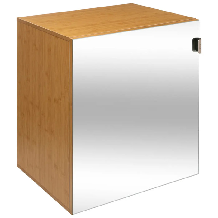 Meuble Porte avec miroir Bambou Bath N' Modul