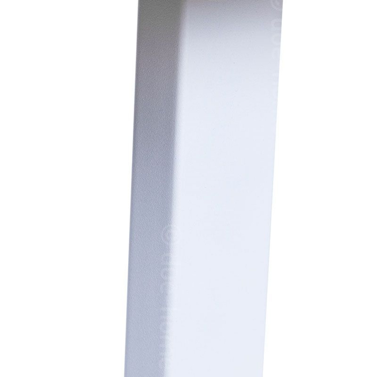 Mesa de comedor de madera de roble salvaje y patas metálicas en blanco 140x80 cm Natural Roble salvaje - Blanco