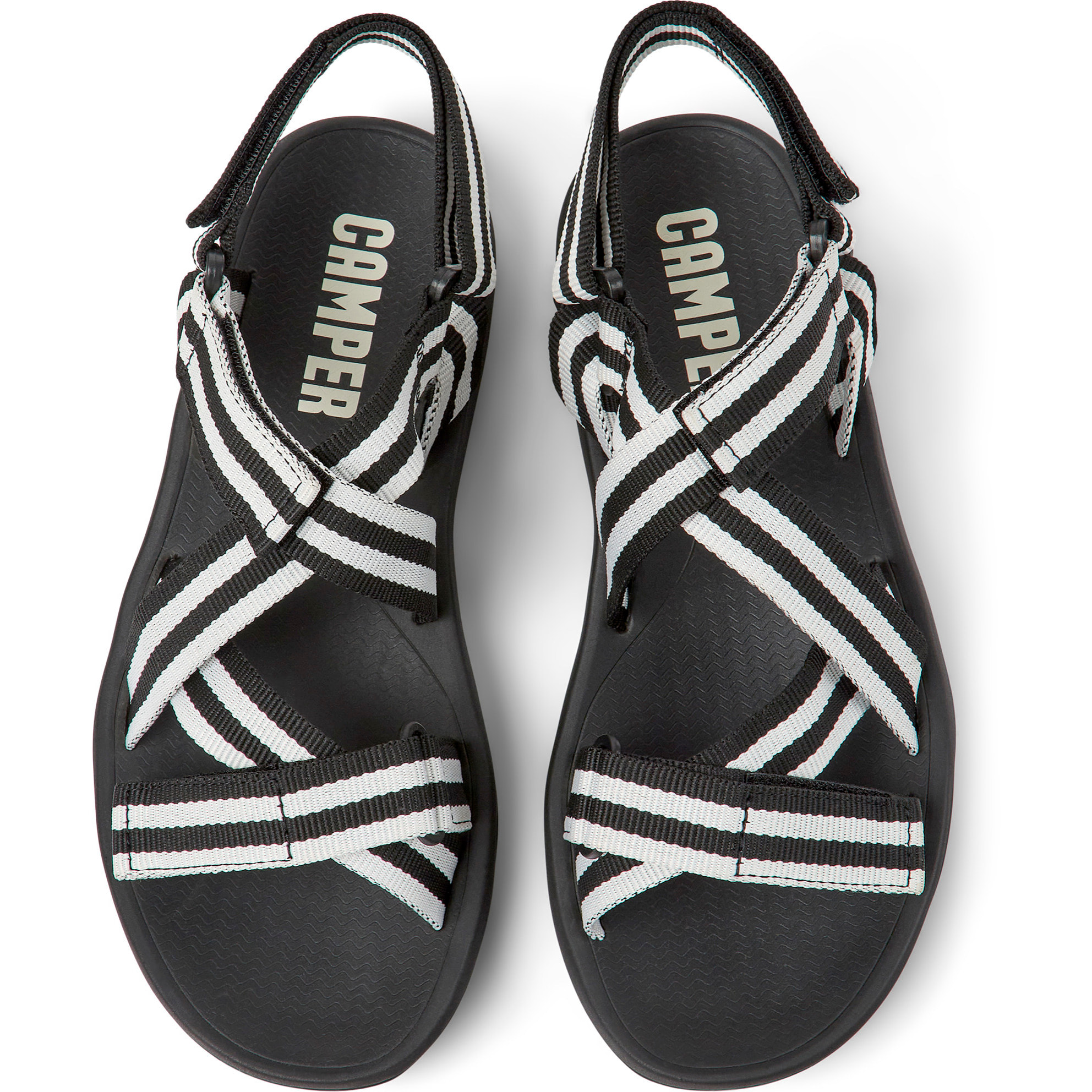 Sandali - CAMPER Match - Nero - Tessile tecnico (Poliestere riciclato)