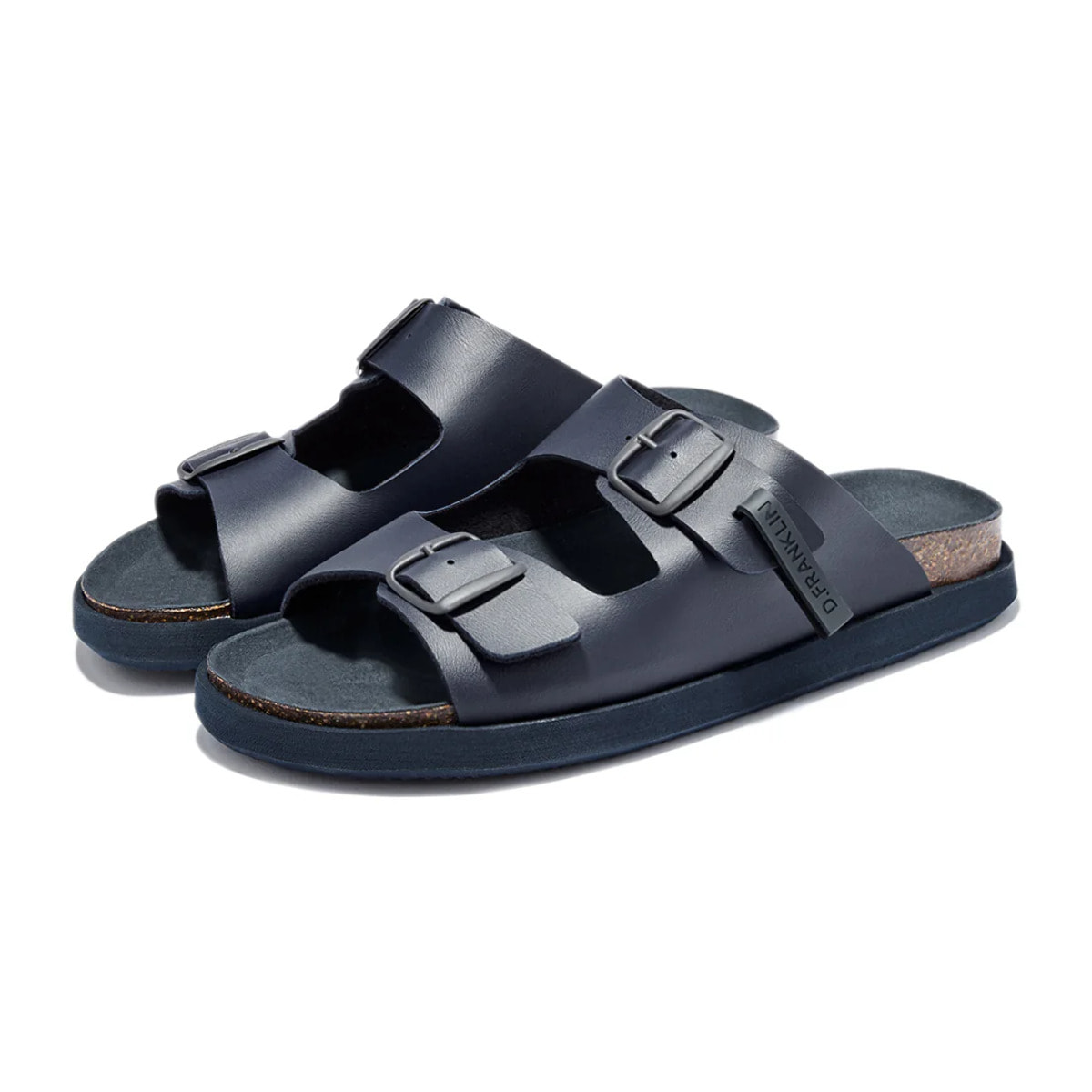 Sandalias de Hombre Cierre Hebilla en Azul Marino Vibe