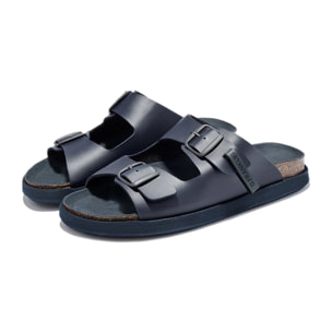 Sandalias de Hombre Cierre Hebilla en Azul Marino Vibe