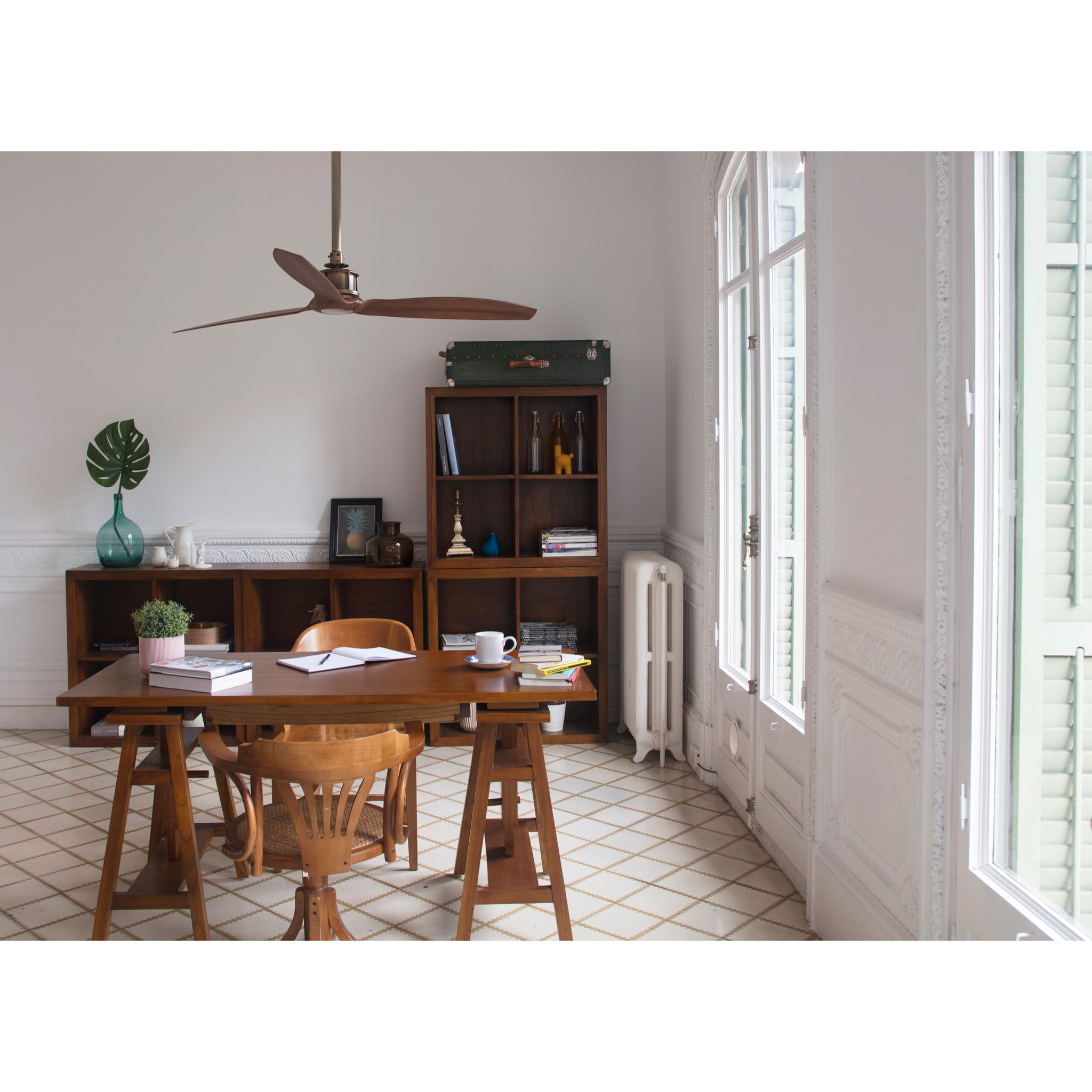 JUST FAN M Ventilatore a soffitto nero opaco