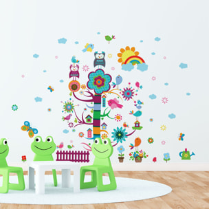 Stickers muraux | Sticker Mural Autocollant - ENFANT ARBRE MAGIQUE - adhésifs fond transparent