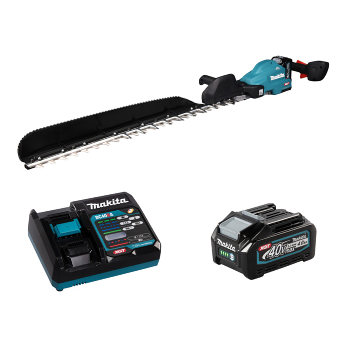 Taille-haie 75 cm 40V max XGT - MAKITA - 1 batterie 40V 4.0Ah - chargeur - UH014GM101