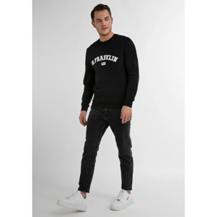 Sudadera de Hombre Varsity Sweatshirt Negro / Blanco