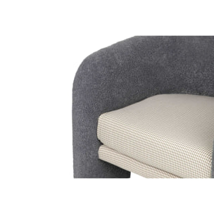 Sillon Boucle Gris Turku 69x71x70 Cm