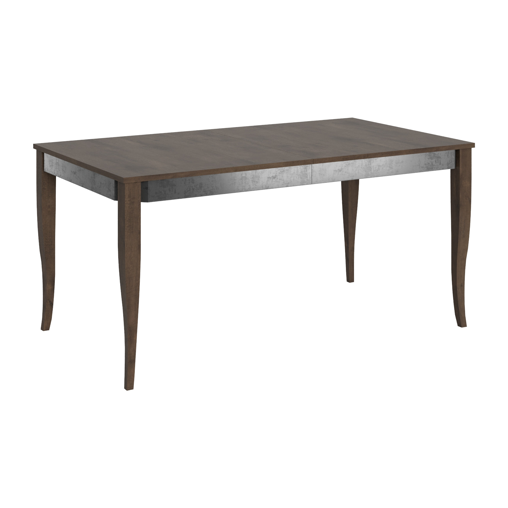 Mesa extensible 90x160/264 cm Sciabola Iron Nogal estructura Gris