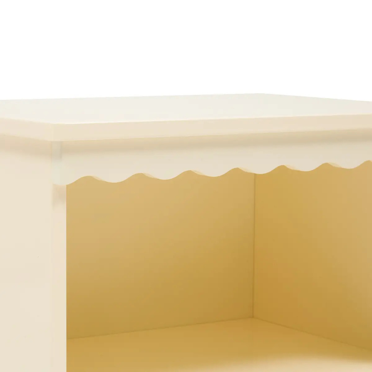 Table de Chevet Bouli Enfant 2 Niveaux Beige 40x30x50,5 cm