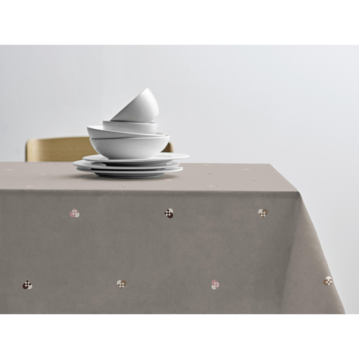 Nappe Christmas Hearts Embroidery