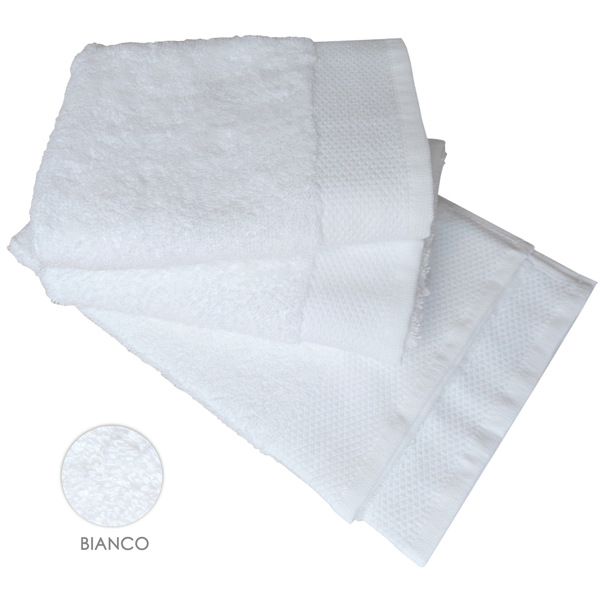 Set asciugamano ospite 3 pezzi bianco