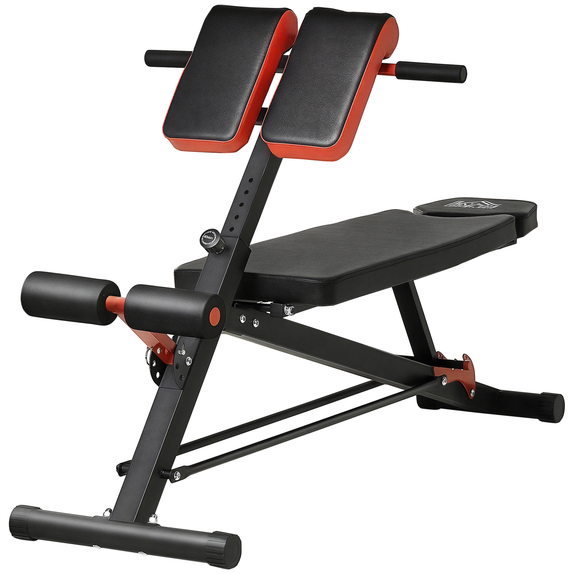 Banco de Pesas Multifuncional Banquillo de Gimnasio Completo Respaldo Inclinable en 3 Posiciones y Altura Ajustable Carga 300 kg 64x146x73,5-85 cm Negro